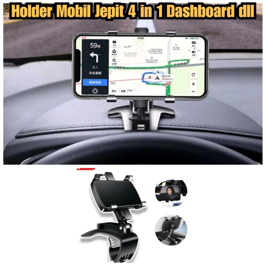 Car holder jepit mobil holder hp mobil jepit Holder Hp mobil jepit dashboard dll