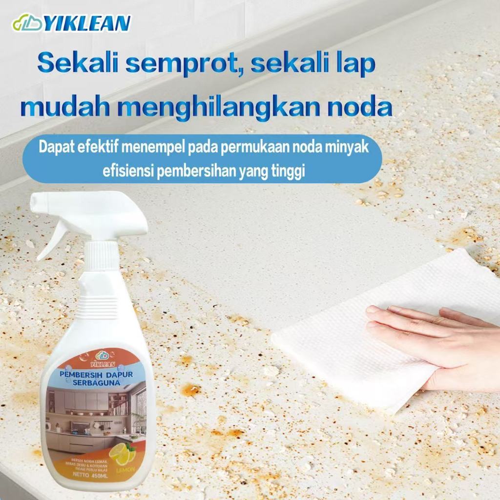 YIKLEAN Kitchen Cleaner / Cairan Pembersih Dapur / Minyak Meja / Anti Bacterial