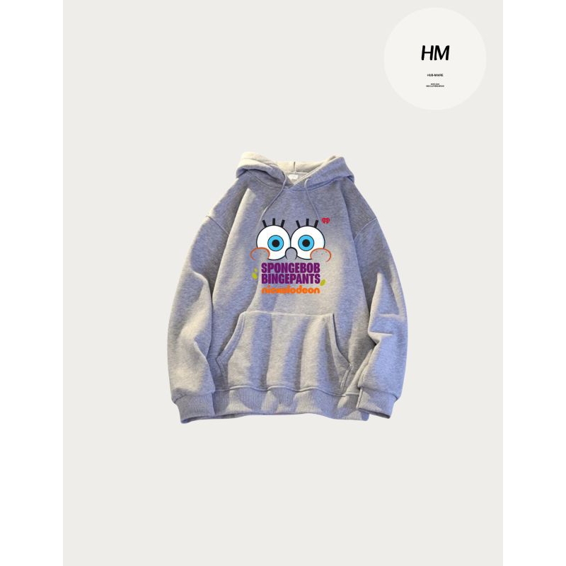 Hubmaire Kids Clothing - Hoodie Anak Spongebob Nickelodeon 280 Gsm Unisex
