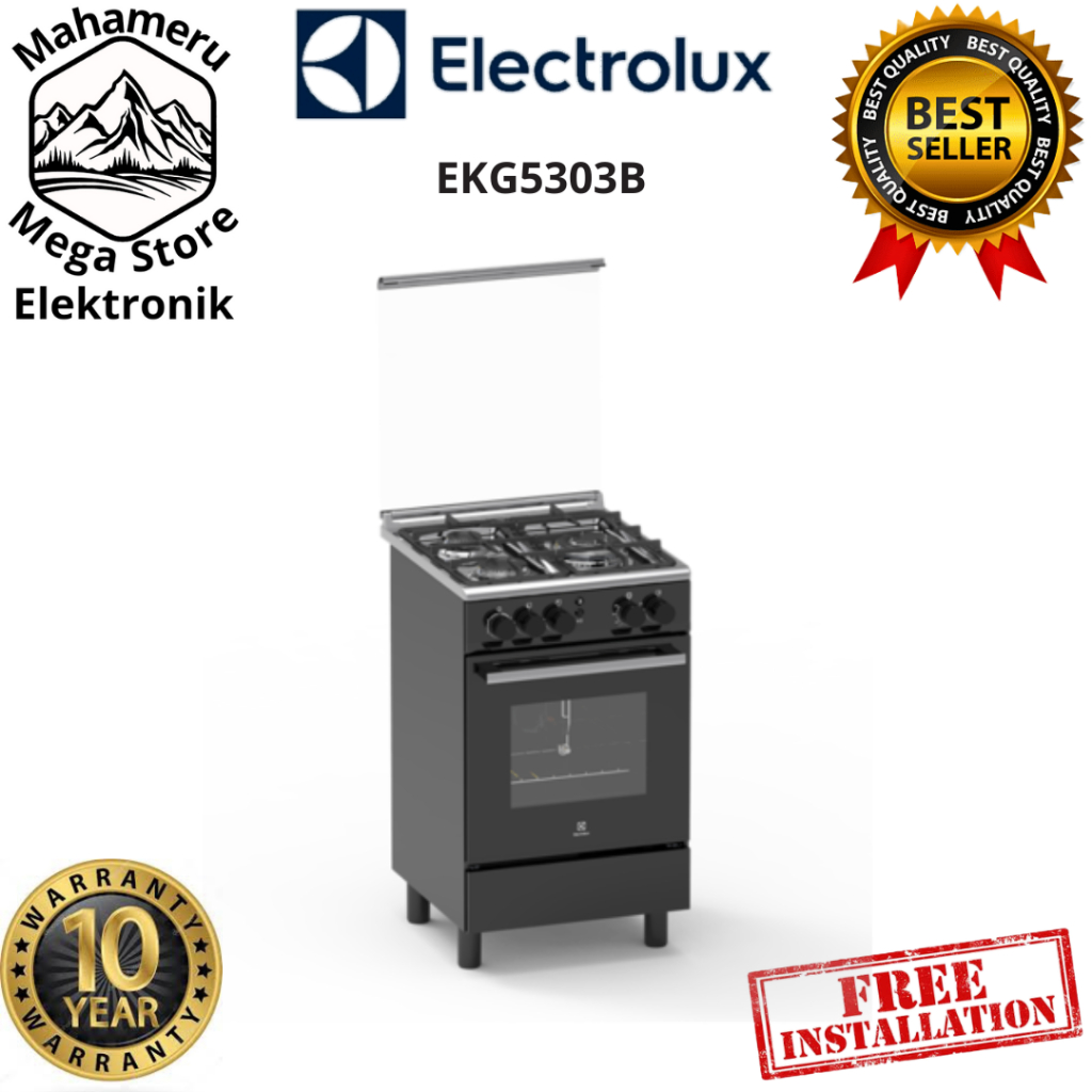 Kompor Freestanding Electrolux EKG5303B Freestanding Cooker