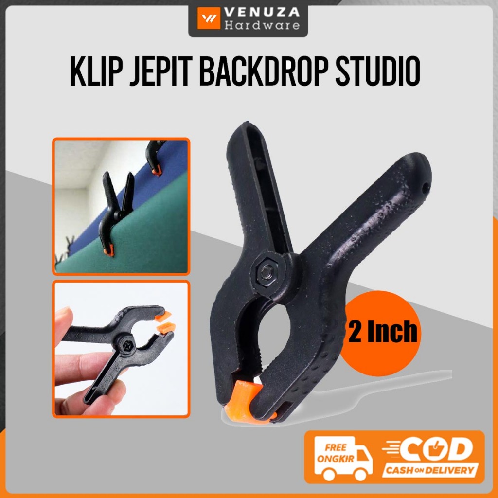 TaffSTUDIO Klip Jepit Backdrop Studio Fotografi