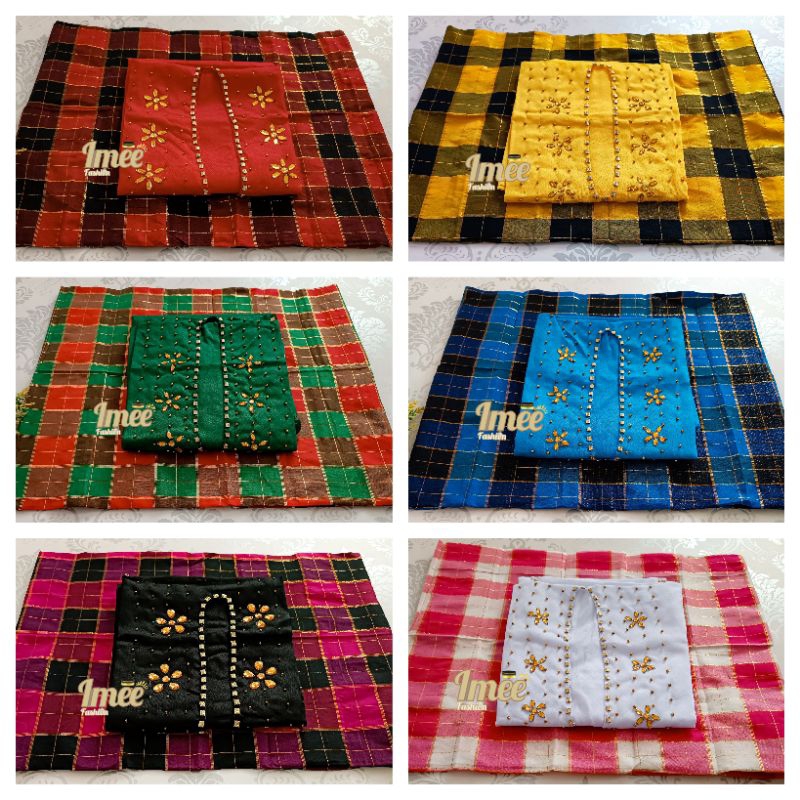 Set baju bodo tokko adat bugis makassar (baju dan sarung)