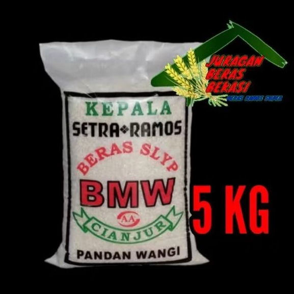 

BERAS CAP BMW CIANJUR 5KG,10KG,15KG.20KG