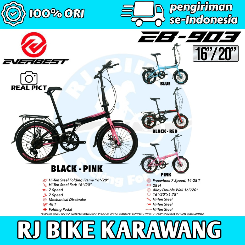SEPEDA LIPAT EVERBEST EB903 7SPEED 16 dan 20 Inch