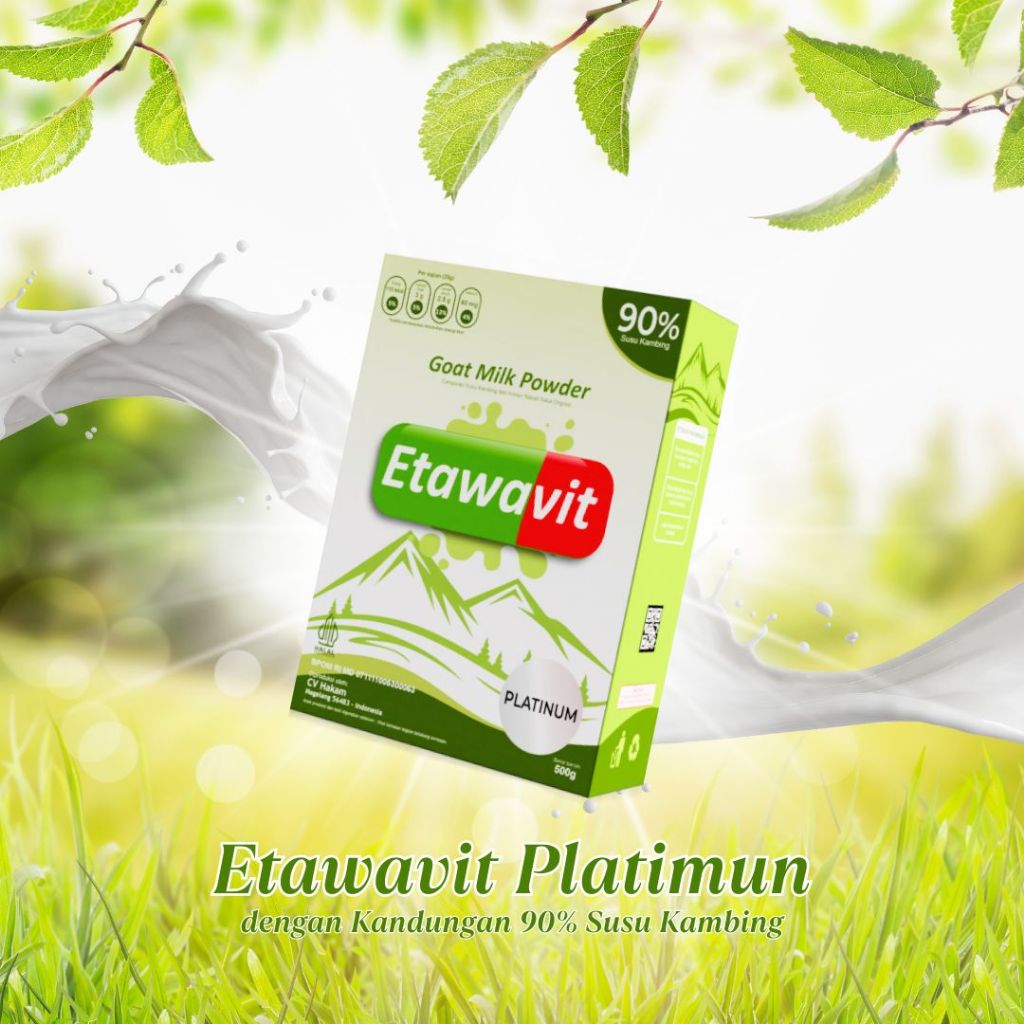 

Susu Kambing ETAWAVIT PLATINUM LOW SUGAR Asli Original Atasi Nyeri Sendi dan Tulang 500 gr