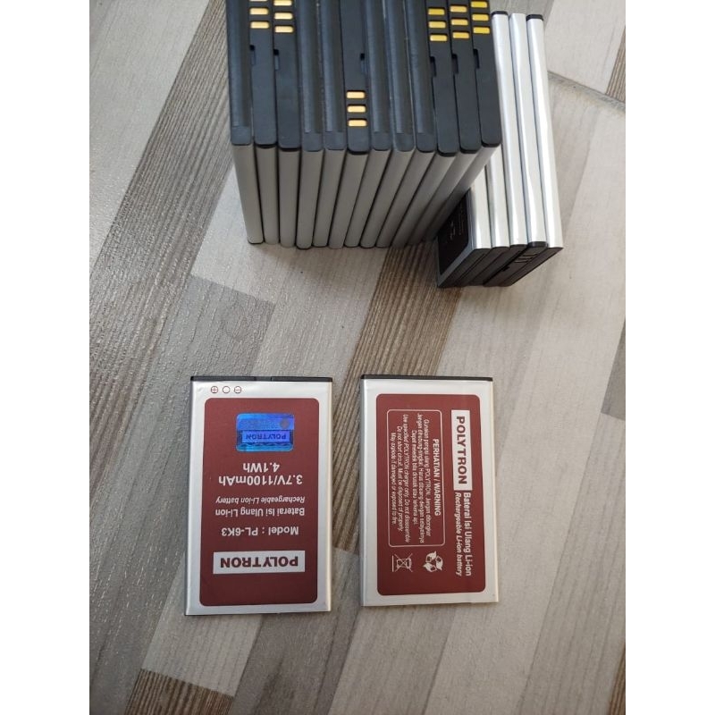 baterai refil 3,7 x 6 pl63k 1100mah