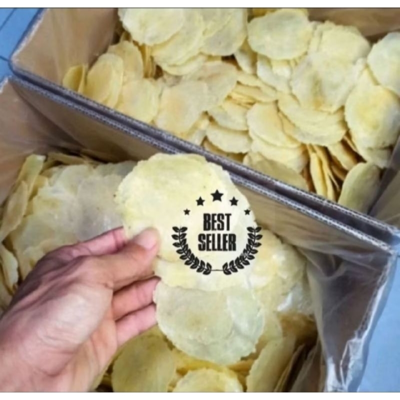

emping murah super berkualitas 500gram asli khas serang banten