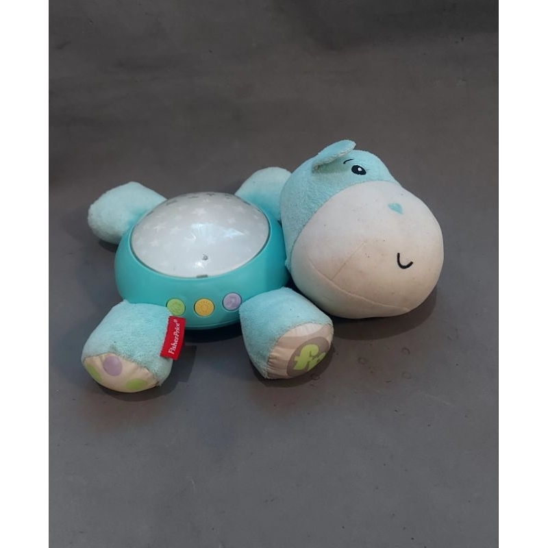 Lampu Tidur Fisher Price Hippo projection Soother
