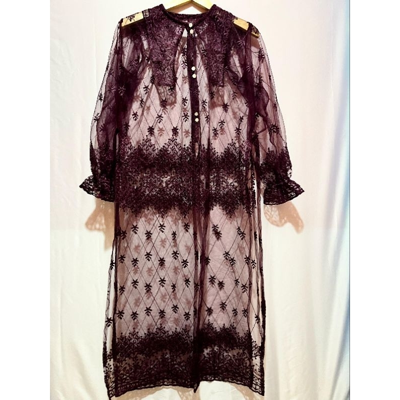 Outer Brokat Dress Tunik Wanita Kebaya Modern Pesta Kondangan Mewah Atasan Tampil keren Dan Elegands