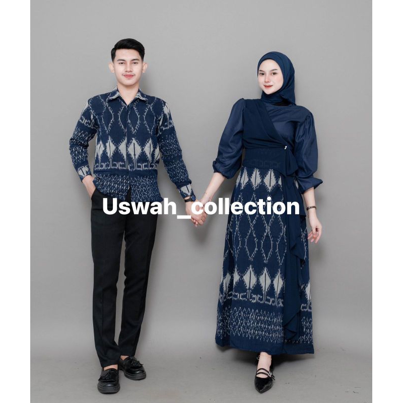 KARINA NAVY COUPLE TENUN - BAJU TENUN COUPLE NAVY