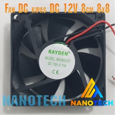 Fan DC kipas DC 12V 8cm 8x8 kipas pendingin