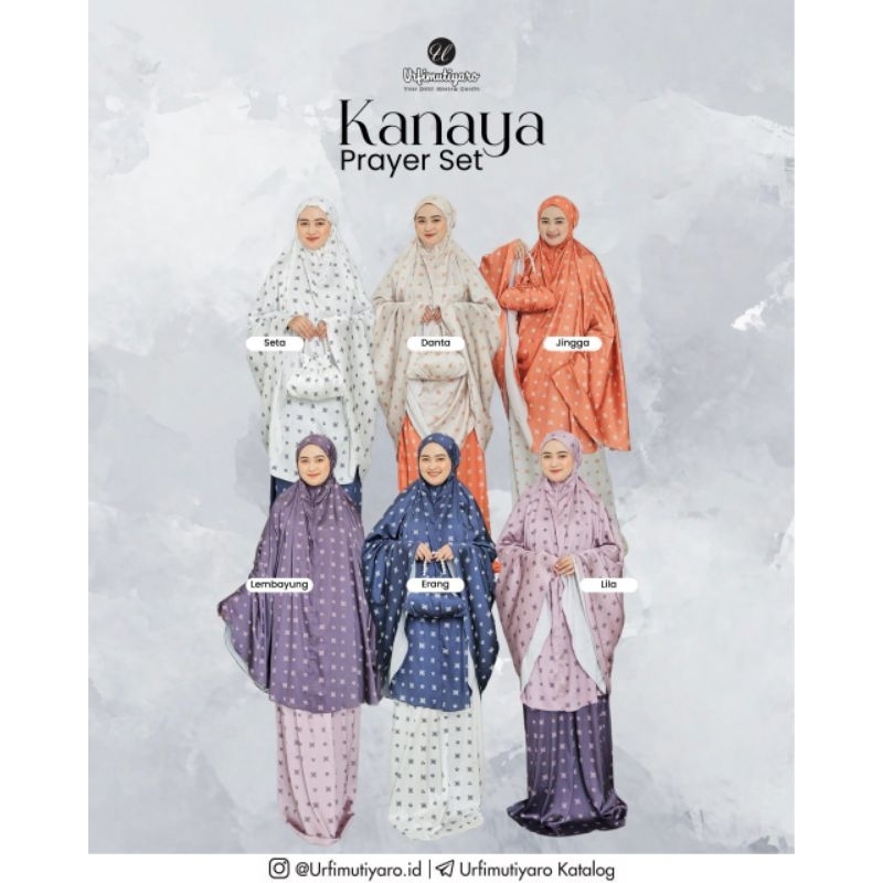 Kanaya Prayer Set by Urfimutiyaro Mukena Dewasa 2in1 Silk Premium Motif
