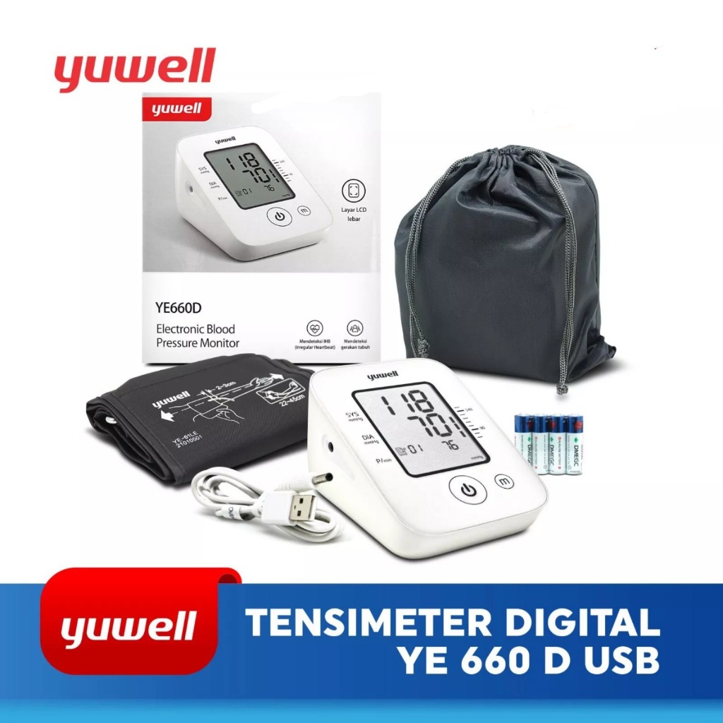 YUWELL Tensimeter digital yuwell 660 D With USB / Tensimeter