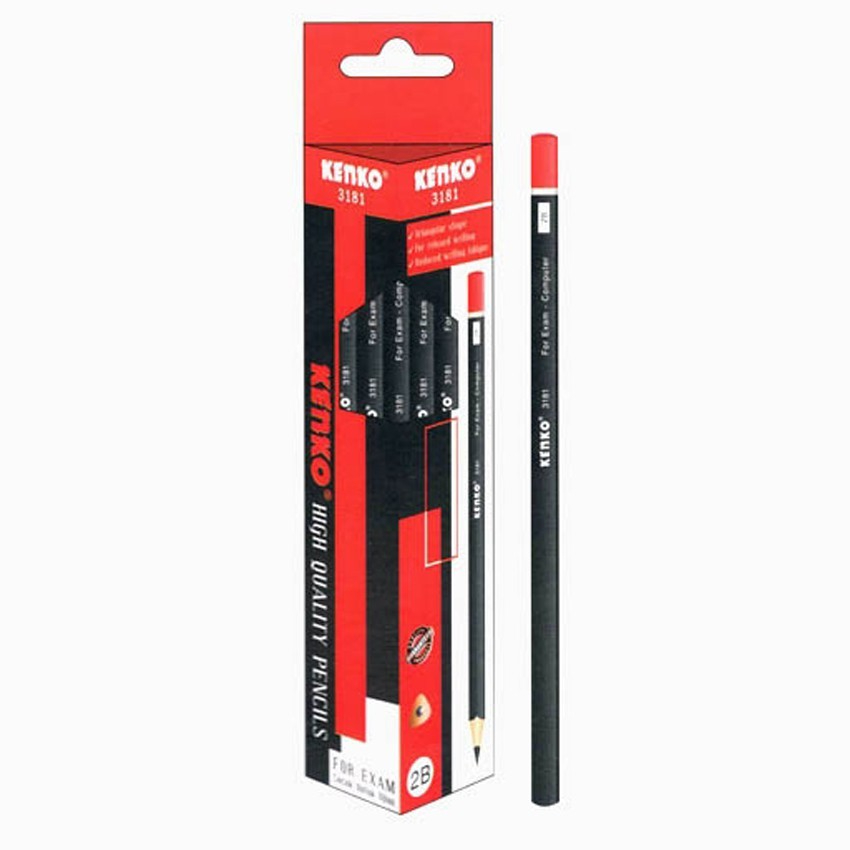 

Kenko PENSIL 2B 3181 isi 12 pcs ORIGINAL SEGITIGA Hitam