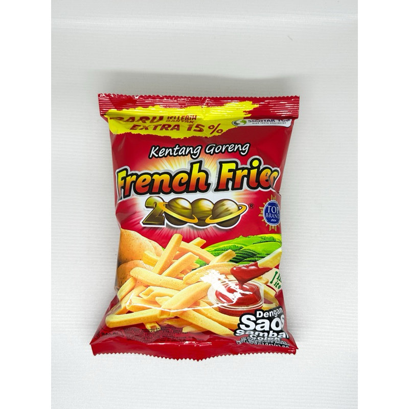 

FRENCH FRIES ISI 40PCS/KARTON ATAU ISI 10 PCS/PACK GURIH ASIN MANIS Cemilan Ciki Keripik Crispy