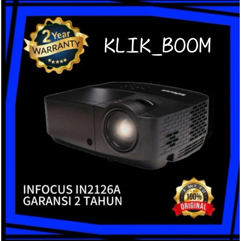 InFocus IN2126A Projector WXGA 3500 Lumens Proyektor Kantor Konferensi