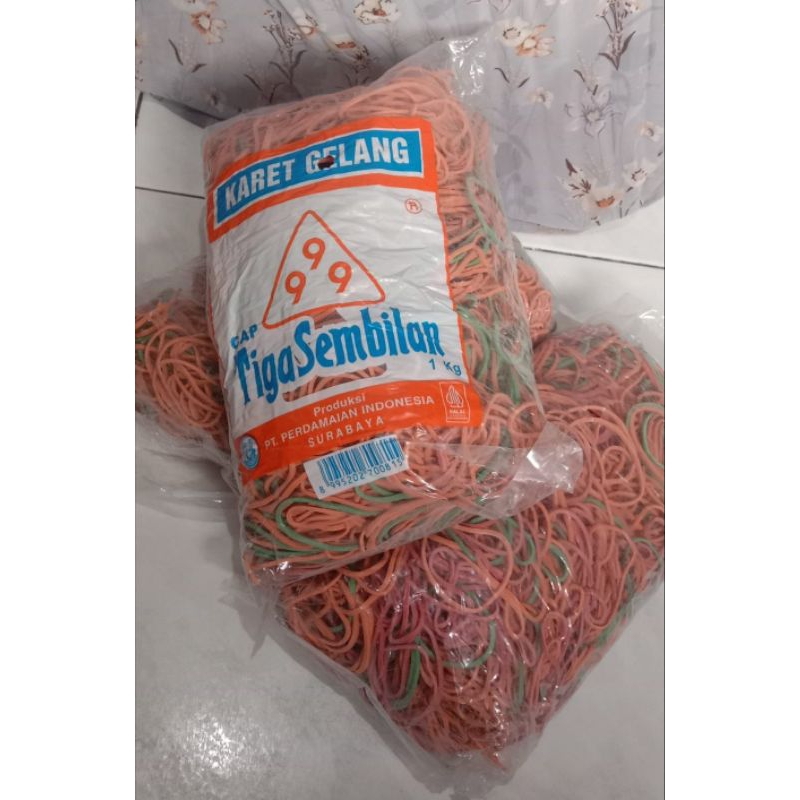 

karet gelang cap 999 satu pak 1kg