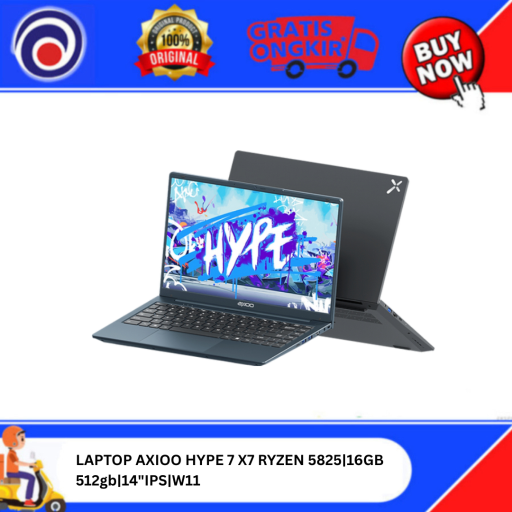 LAPTOP AXIOO HYPE 7 X7 RYZEN 5825U|16GB 512gb|14"IPS|W11