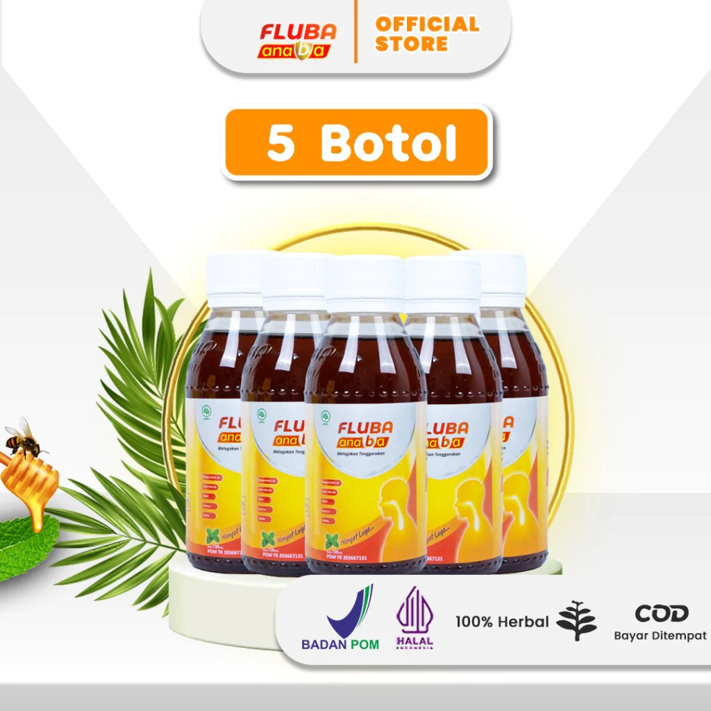 

Fluba Anaba Madu Herbal Melagakan Tenggorokan 5 Botol - 130 ml