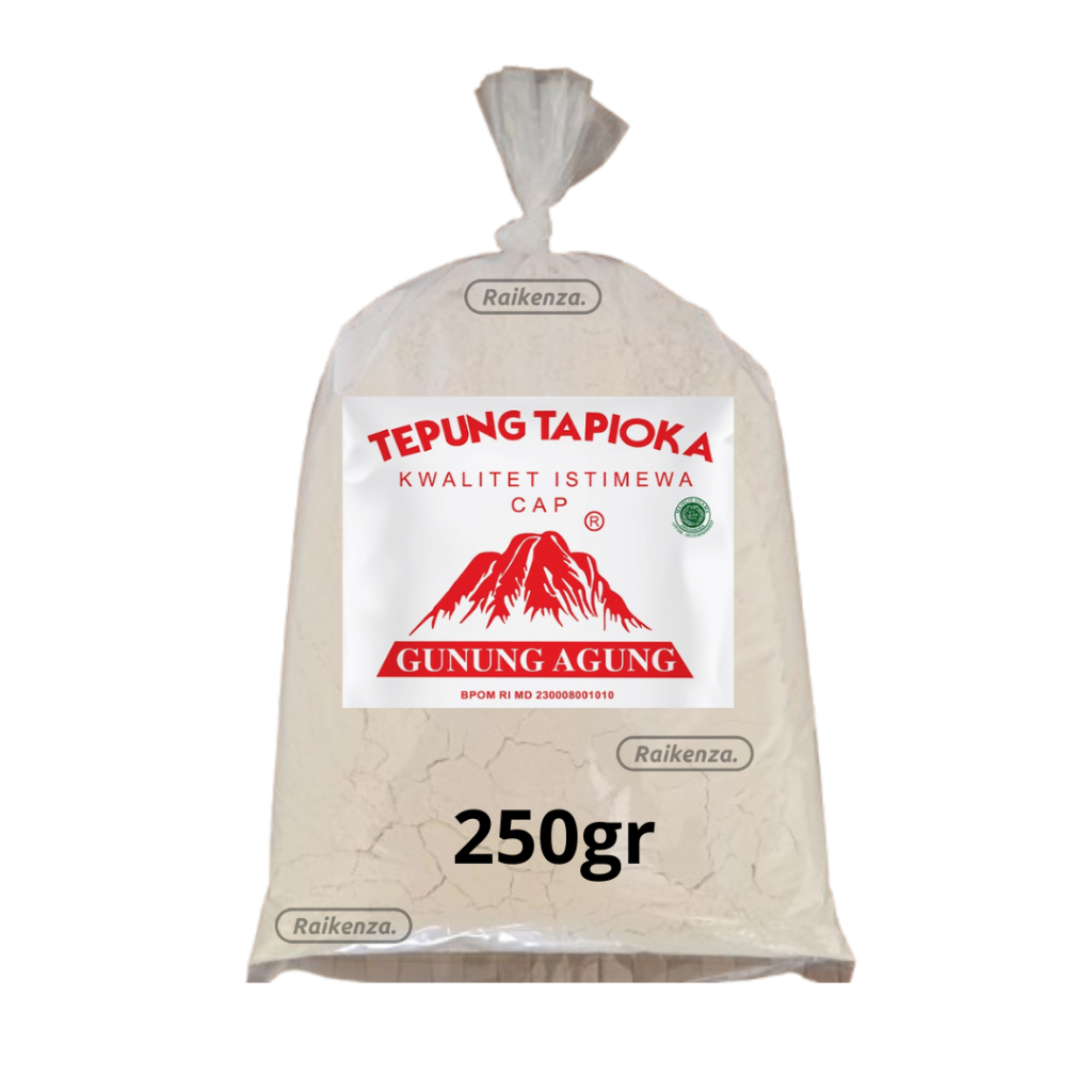 

Tepung Sagu Curah Kemasan 250gr Cap Gunung Agung