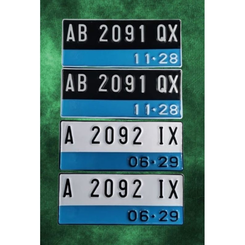 [AVAILABLE] Plat Nomor Untuk Motor Listrik Ukuran Standar Samsat Font Standar & Font Baru
