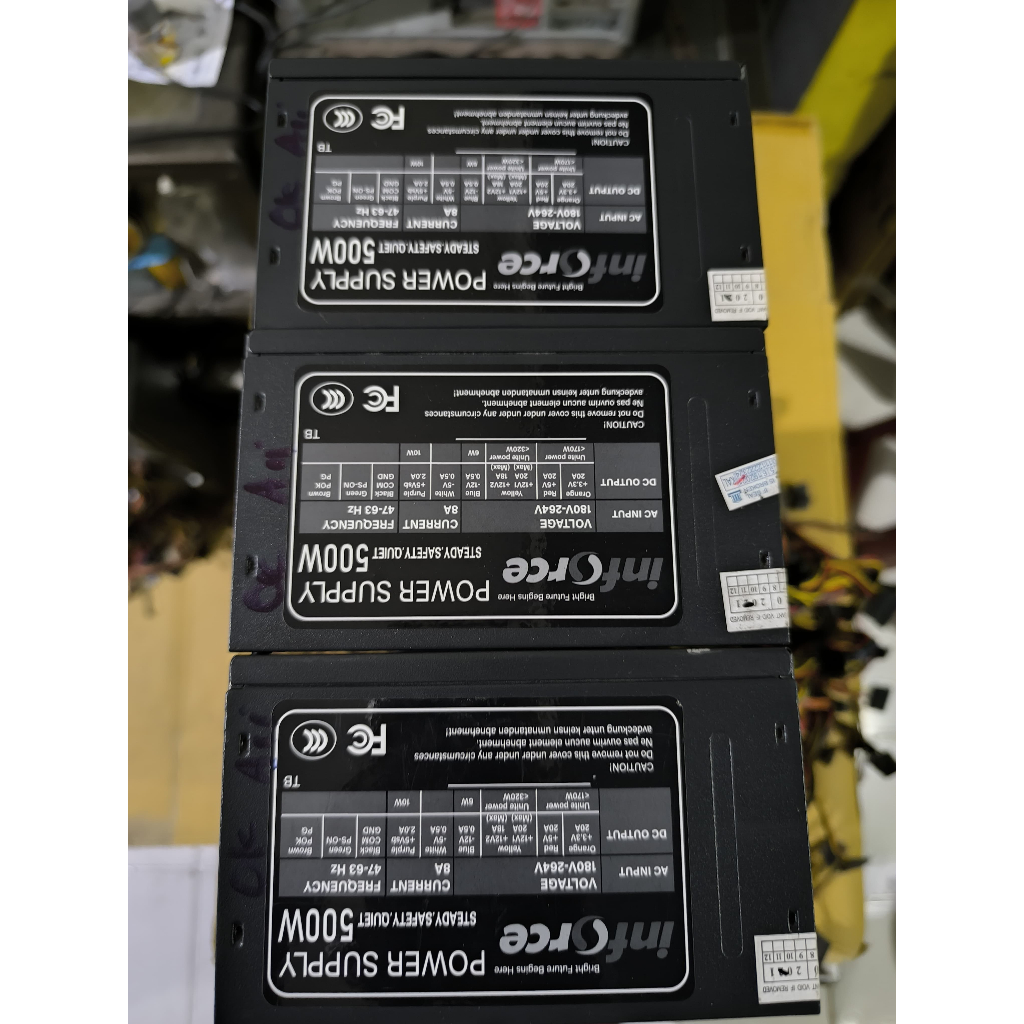 PSU/Power Supply PC 500W Hitam