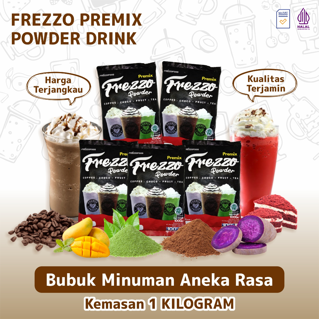 

Bubuk Minuman Boba Instan Powder Drink Frezzo Aneka Rasa 1 Kg