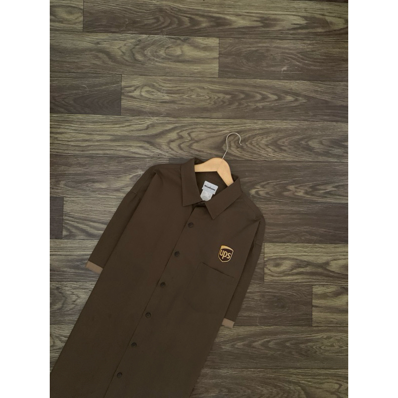Kemeja WEARGUARD X UPS Branded Workshirt Short Sleeve - Super Big Size