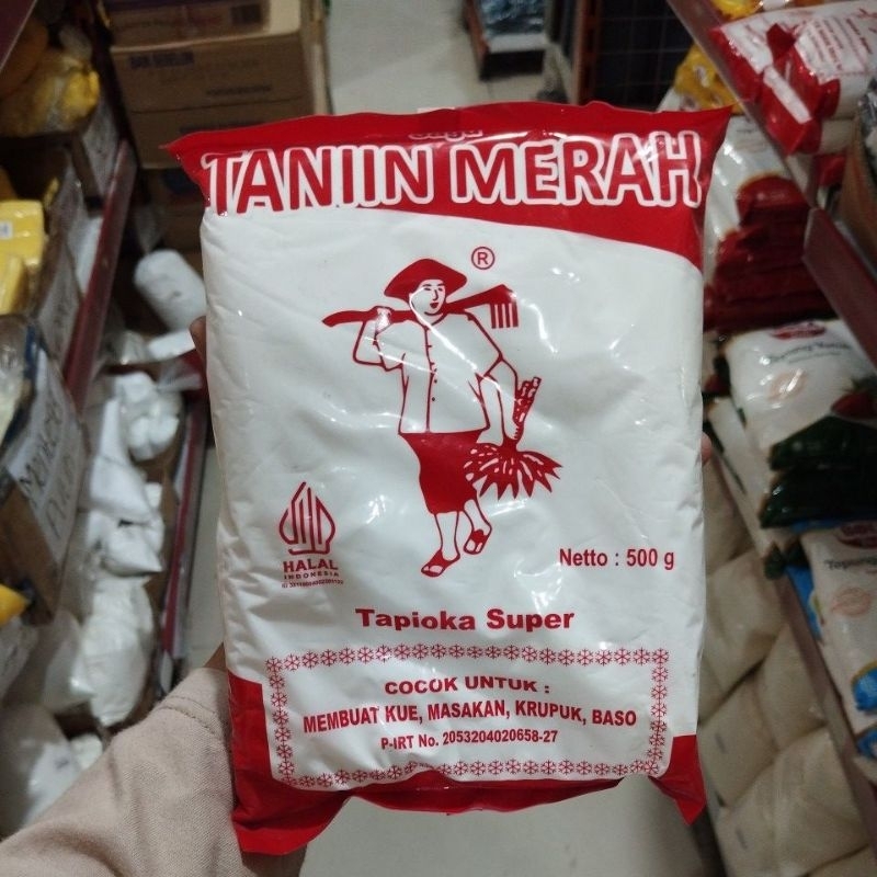 

TEPUNG SAGU CAP TANI MERAH 500GR/ TEPUNG TAPIOKA/ ACI KAWUNG