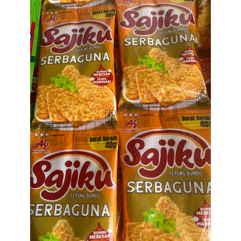 

Sajiku Tepung Serbaguna 40 gram Renceng @1Renceng isi 10 Pcs