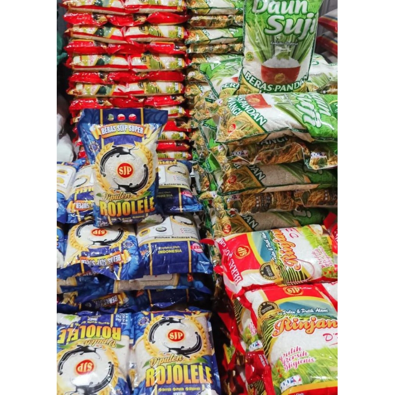 

Beras Super Pulen Daun Suji Rinjani dan Rojolele 5Liter