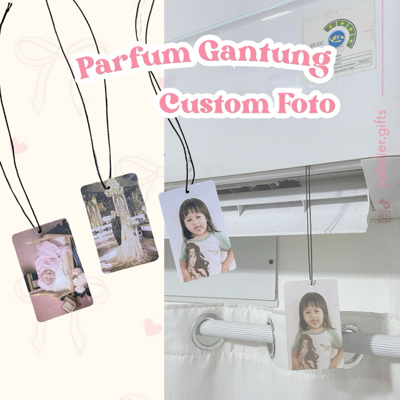 Custom Parfum Gantung | Parfum Ruangan/Mobil | Custom Foto/Gambar