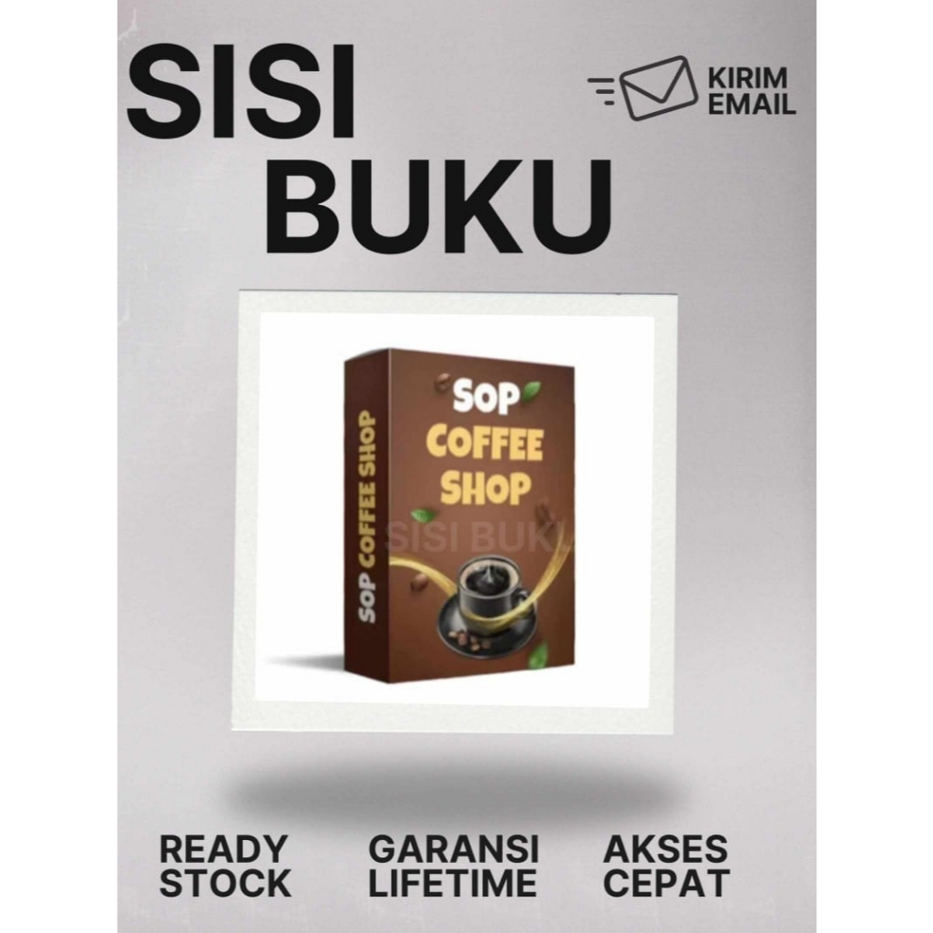 

[T-91] Paket Sop Coffee Shop + Bonus Modul Barista Kopi - Prosedur Operasional Usaha Bisnis Kedai Kopi Anda