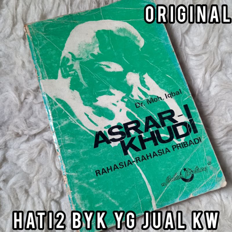 ORI mohammed iqbal asrar-i asrari asrar i khudi rahasia pribadi