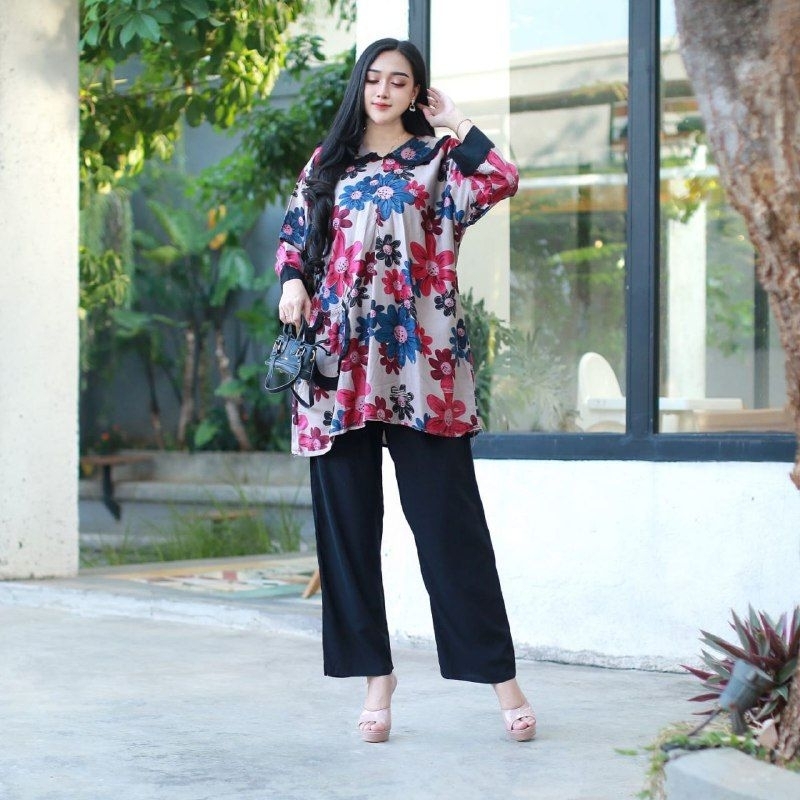 BAJU WANITA SETELAN BAJU TUNIK WANITA SETELAN CELANA BAJU TUNIK SETELAN BAJU TUNIK SETELAN TERKINI B