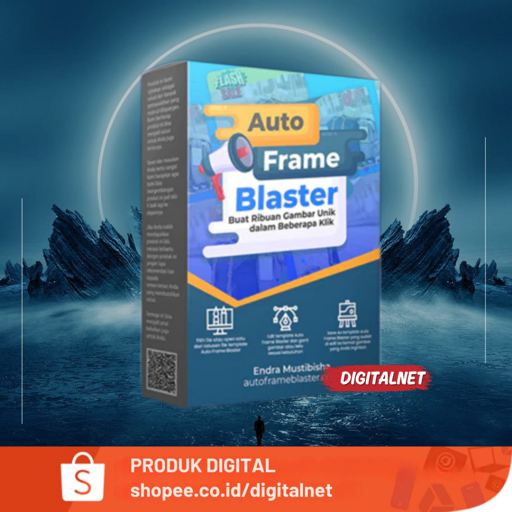 AUTO FRAME BLASTER CREATOR - Buat Ratusan Desain Unik CEPAT - Template