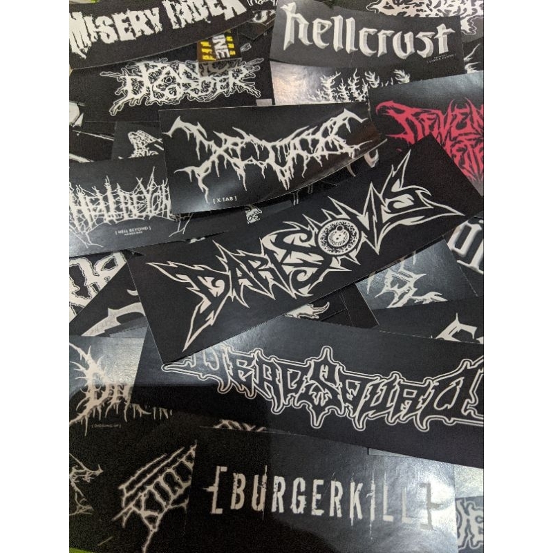 

Sticker Band Metal pack isi 55 lembar Vinyl (ANTI AIR) Outdoor