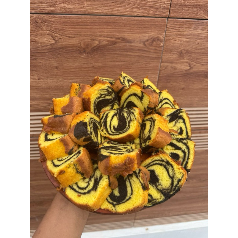 

Bolu marmer lembut dan motif bagus