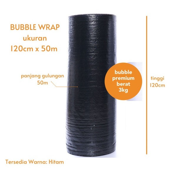 

Bubble Wrap Roll 120CM x 50M Bubble Wrap Hitam 1 Roll FULL 1.20M x 50M Babble Warp Buble Rol Roll