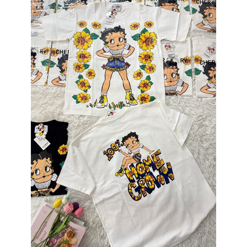 READYSTOCK FL-134 KAOS BETTY BOOB BKK FLOWER