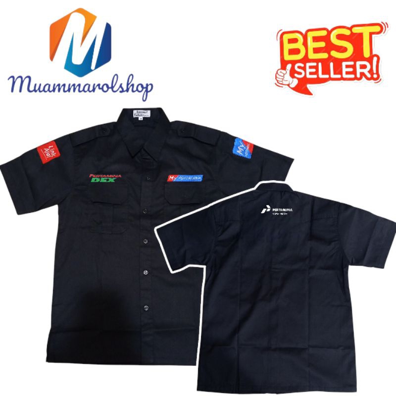 kemeja mypertamina dex kemeja pertamina dex bordir