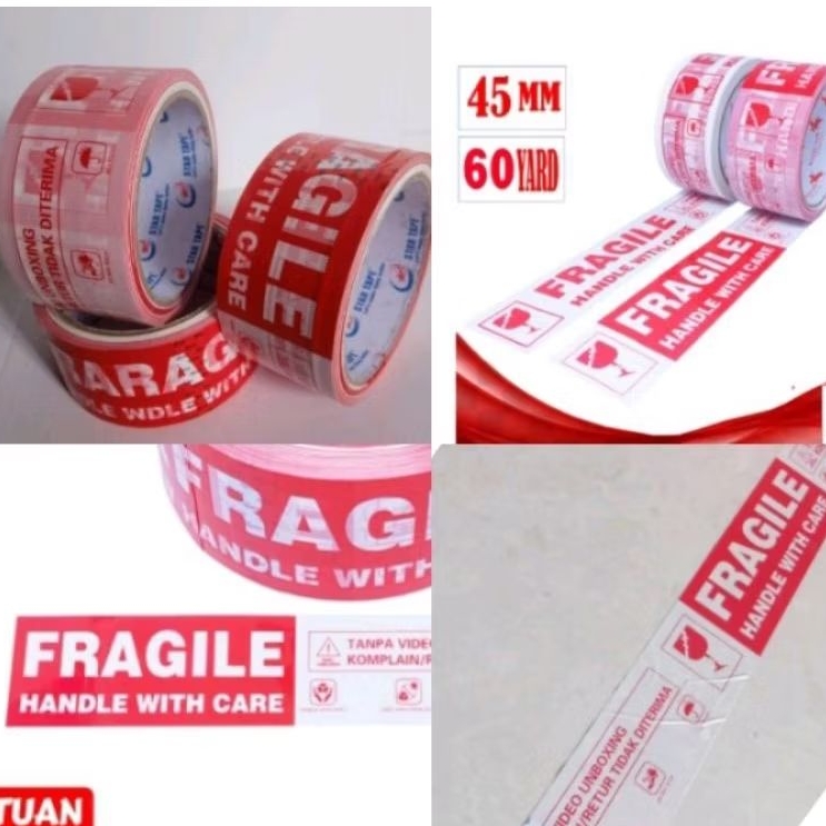 

Lakban Fragile Putih 2 Inch 45mm x 60yard