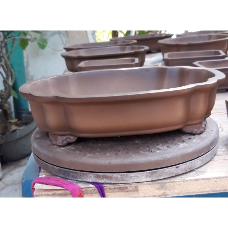 Pot bonsai halus POT BONSAI SMAL pot bonsai semen murah