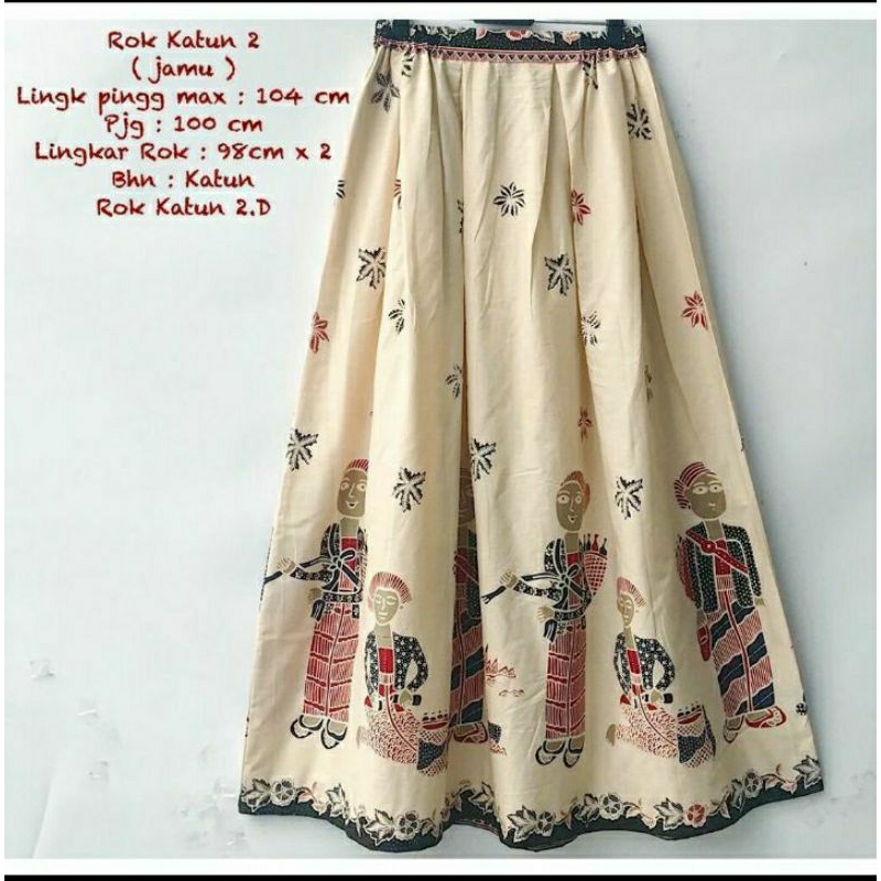 Rok Katun Jamu Batik Solo Rok Batik Wanita