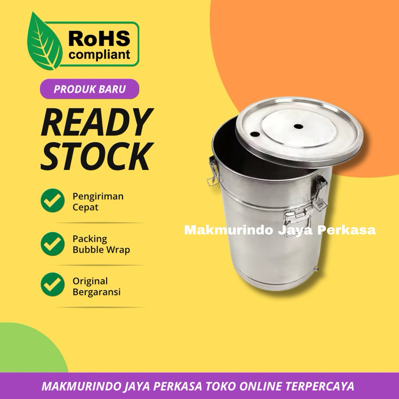 hopper/Tangki Mesin Powder Coating 45 Liter Stainless stell