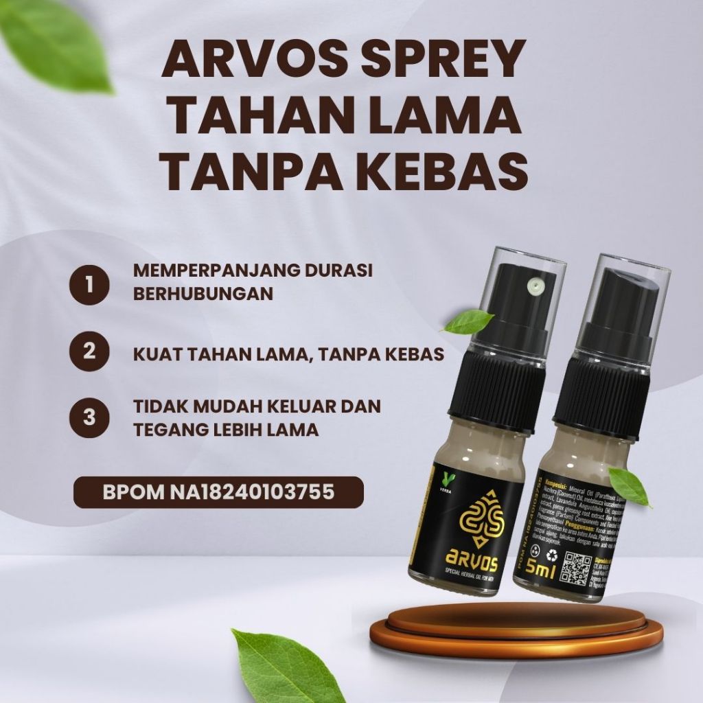ARVOS SPRAY HERBAL DUREVEL SPRAY PENAMBAH STAMINA PRIA SPRAY KUAT OBAT TAHAN LAMA DUREVEL SPRAY