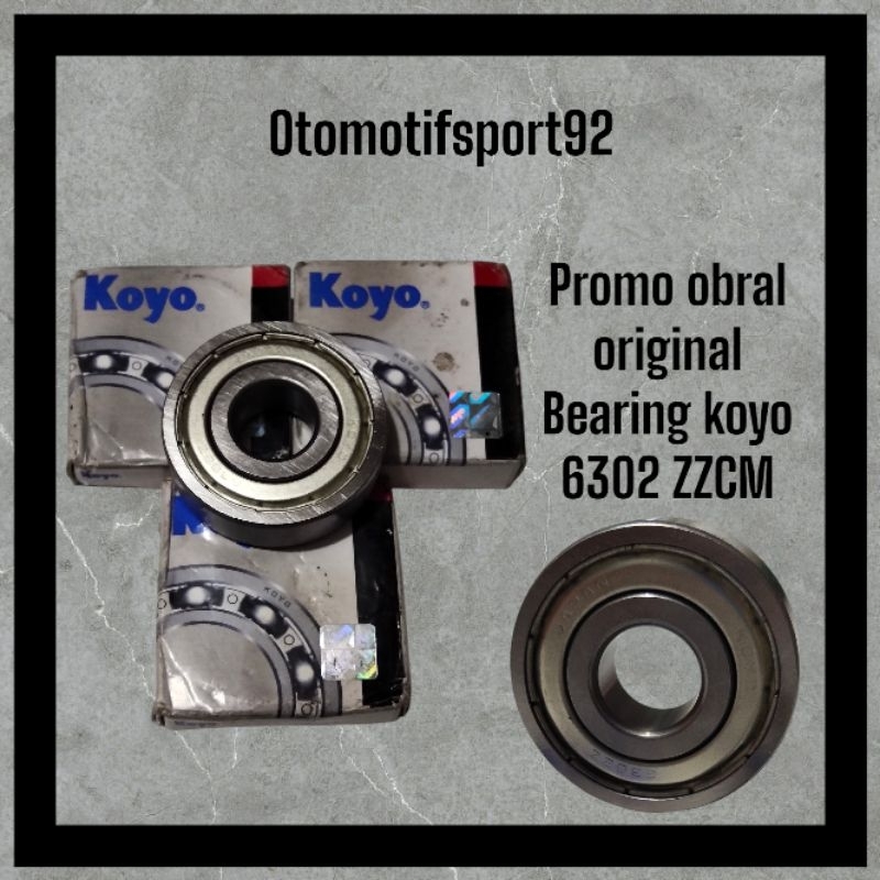 promo obral kelaher bearing koyo 6302 / bearing 6302 / kelaher koyo 6302
