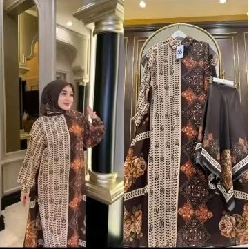 dres hijab monogram  shellasaukia