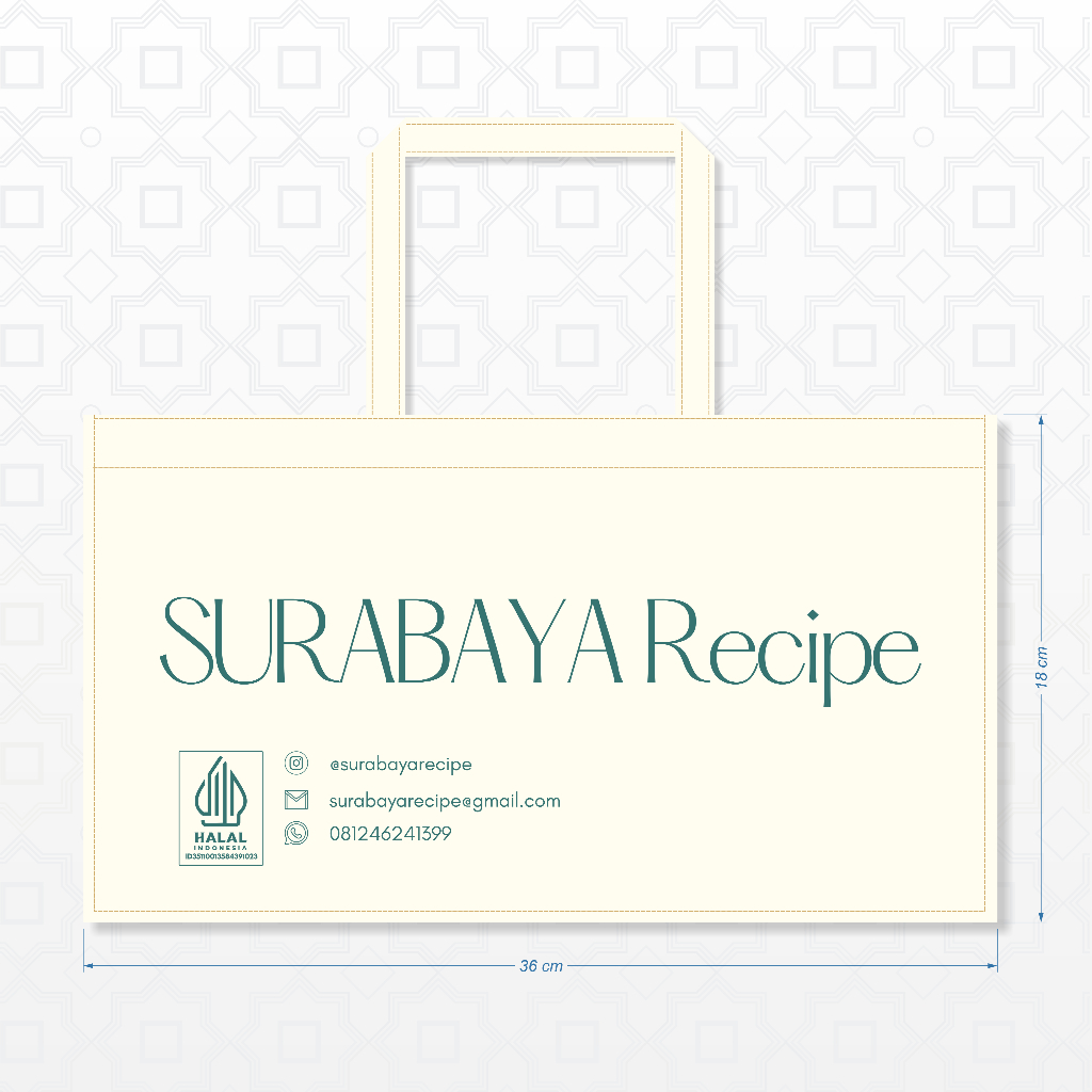 

Goodie Bag Spunbond Uk 36cm x 25cm x 18cm Box Cake and Cookies Plus Sablon Custom 2 Sisi