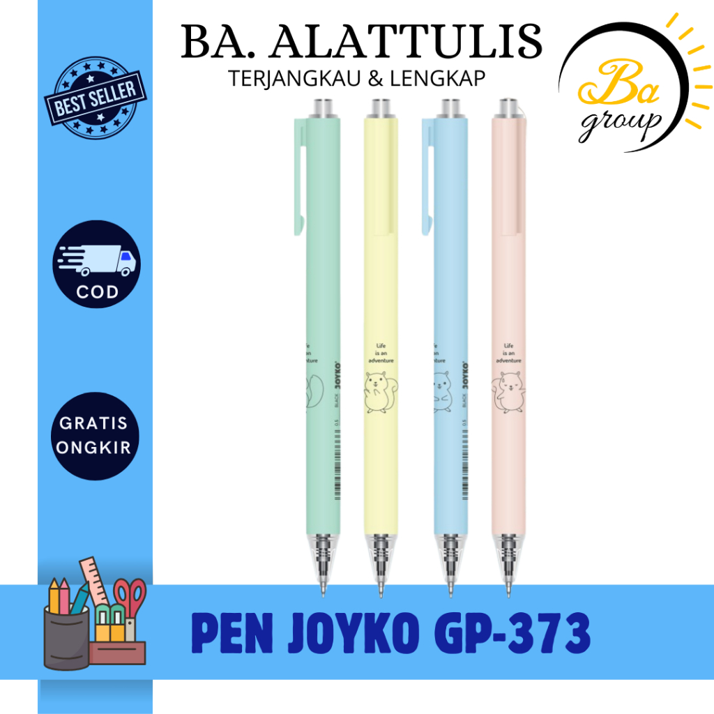 

Gel Pen Pulpen Pena Joyko GP-373 0.5 mm - BA.ALATTULIS
